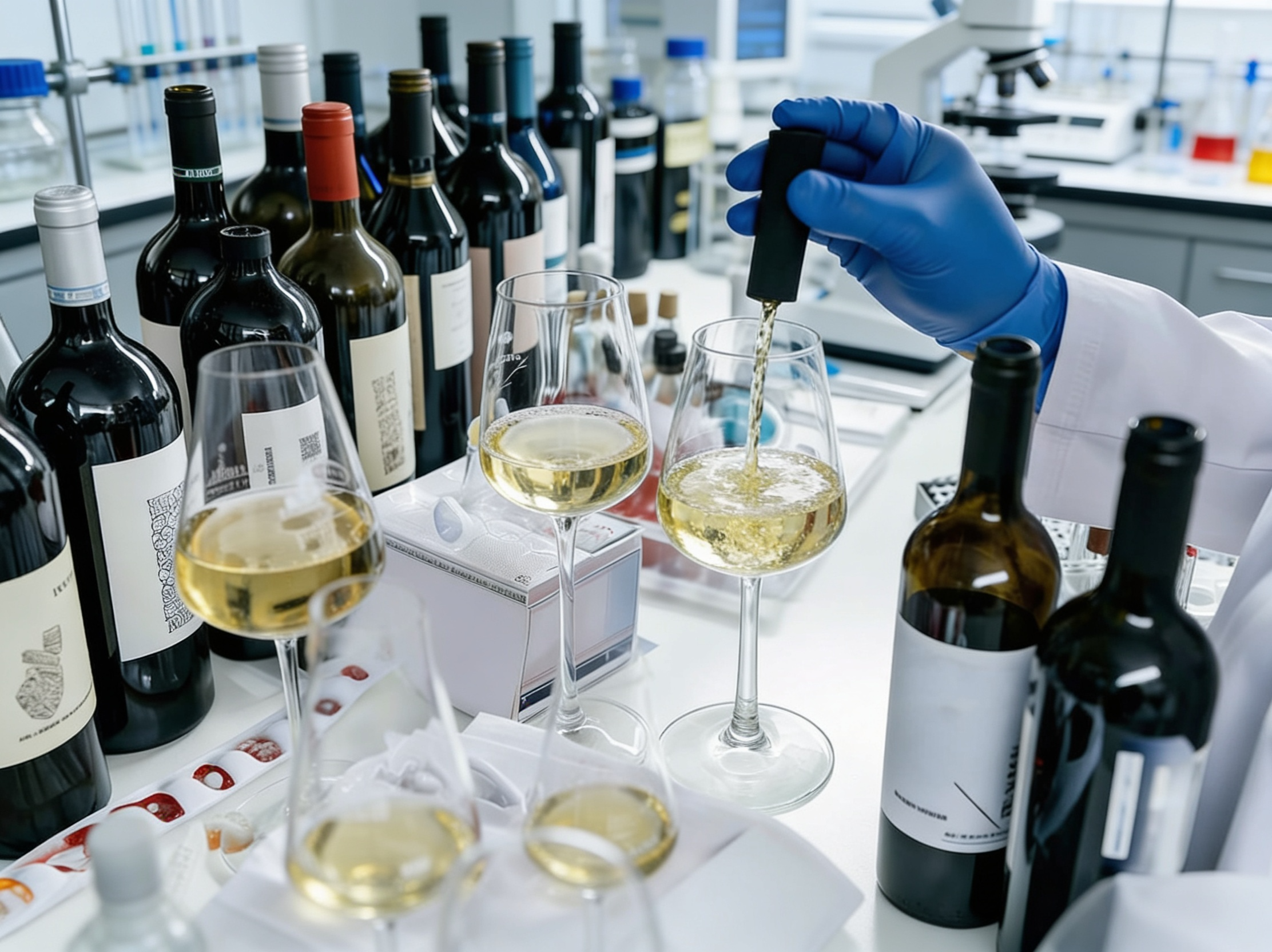 Laboratorio Ardoatek · análisis de vino blanco